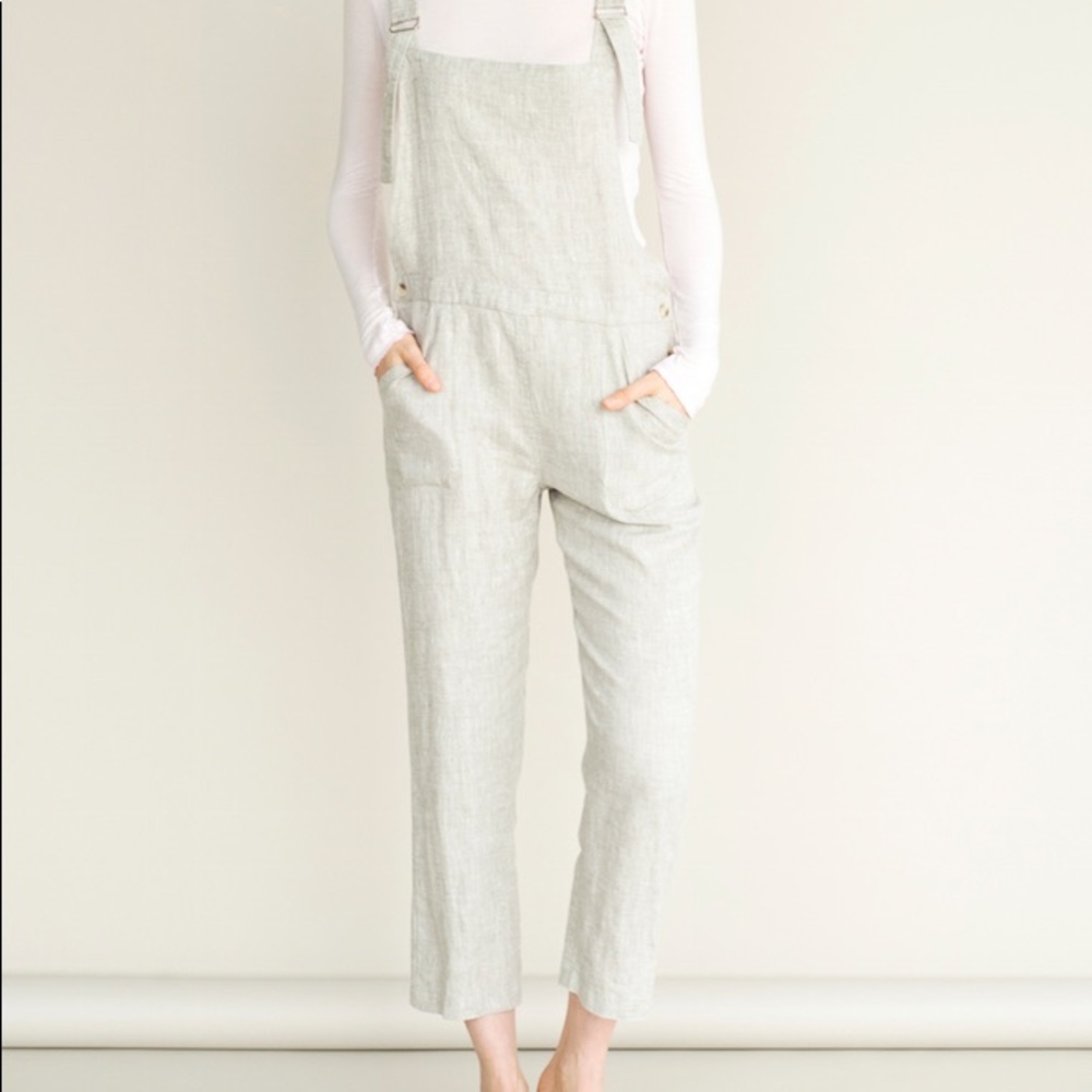 Lily ashwell linen oat coveralls